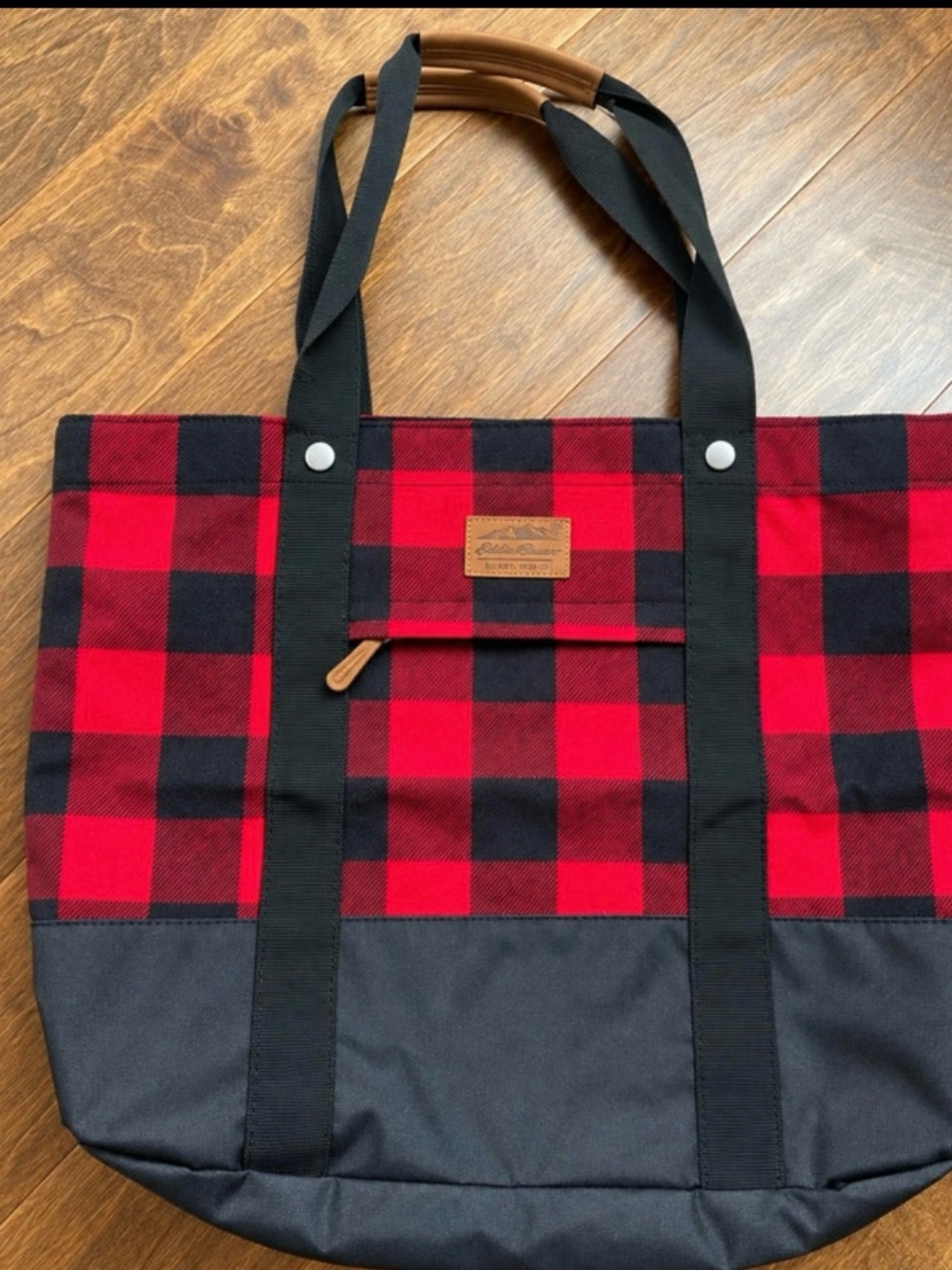 Red & Black Plaid Tote Bag